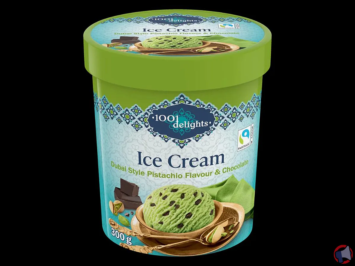 Rappel 1001 delights : crème glacée « dubai style » (saveur 22824) et risques pour la santé, que faire