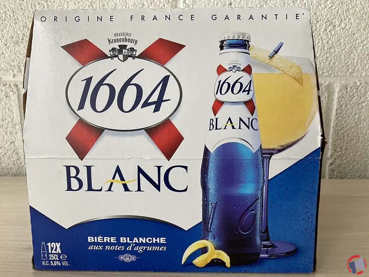 Rappel de produit : 1664 Blanc en pack de 12 bouteilles de 25 cl