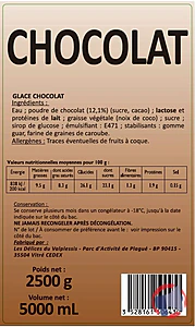 Rappel produit 5L CHOCOLAT