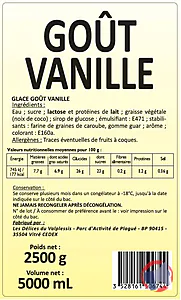 Rappel produit 5L GOUT VANILLE