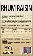 Rappel produit 5L RHUM RAISIN