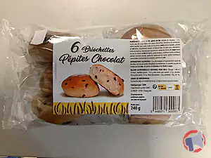Rappel produit 6 Briochettes pépites chocolat
