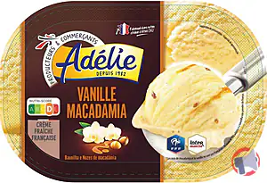 Rappel produit ADELIE 0.9L VANILLE MACADAMIA ADELIE