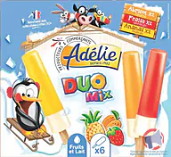 Rappel produit ADELIE ADELIE BATONNET DUO MIX 6x47mL FRAISE - ABRICOT - ANANAS