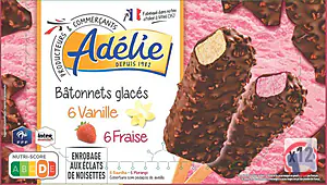 Rappel produit ADELIE BATONNET (FFF) 12x60mL VANILLE FRAISE ADELIE