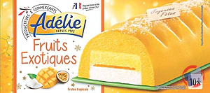 Rappel produit ADELIE BUCHE 3D 1L FRUITS EXOTIQUES ADELIE