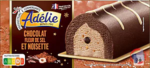 Rappel produit ADELIE BUCHE CHOCOLAT FLEUR DE SEL ET NOISETTE - 900mL ADELIE