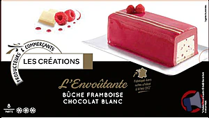 Rappel produit ADELIE BUCHE CREATION FRAMBOISE CHOCOLAT BLANC - 850mL ADELIE