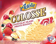 Rappel produit ADELIE ADELIE COLOS4 CHOCOLAT BLANC - FRUITS ROUGES