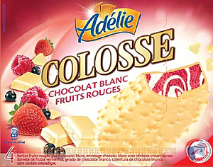 Rappel produit ADELIE COLOS4 CHOCOLAT BLANC - FRUITS ROUGES ADELIE