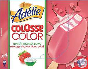 Rappel produit ADELIE COLOSSE COLORS 4x80mL FRAISE ADELIE