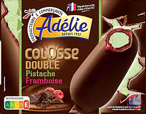 Rappel produit ADELIE COLOSSE DOUBLE 4x90mL PISTACHE - SAUCE FRAMBOISE ADELIE