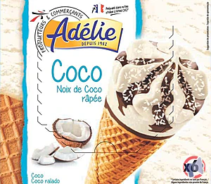 Rappel produit ADELIE CONE 6x120mL COCO ADELIE