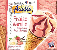 Rappel produit ADELIE CONE 6x120mL VANILLE FRAISE ADELIE (photo numéro 1)