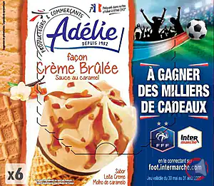Rappel produit ADELIE CONE (FFF) 6x120mL CREME BRULEE ADELIE