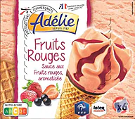 Rappel produit ADELIE ADELIE CONE (FFF) FRUITS ROUGES 6x120mL