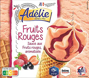 Rappel produit ADELIE CONE (FFF) FRUITS ROUGES 6x120mL ADELIE