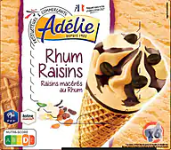 Rappel produit ADELIE CONE (FFF) RHUM RAISIN 6x120mL ADELIE (photo numéro 1)