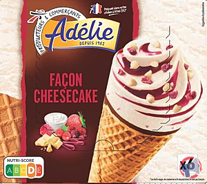 Rappel produit ADELIE CONE GOURMAND 6x110mL CHEESECAKE ADELIE