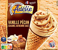 Rappel produit ADELIE ADELIE CONE GOURMAND VANILLE PECAN 6x110mL