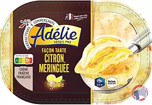 Rappel produit FACON TARTE CITRON MERINGUEE 900ML ADELIE