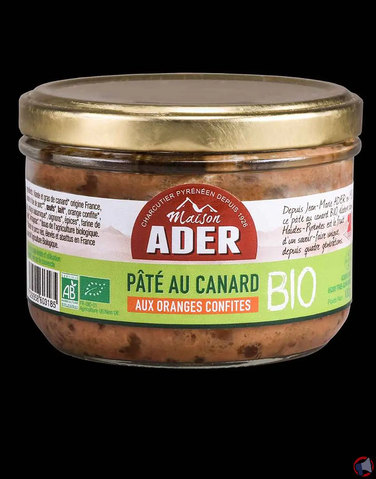 Rappel ader pâte canard l'orange bio : risques et précautions