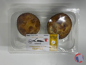 Rappel produit 2 MINI TOURTES AUX ESCARGOTS AGIS