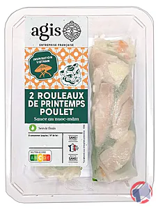 Rappel produit Rouleaux de printemps poulet AGIS