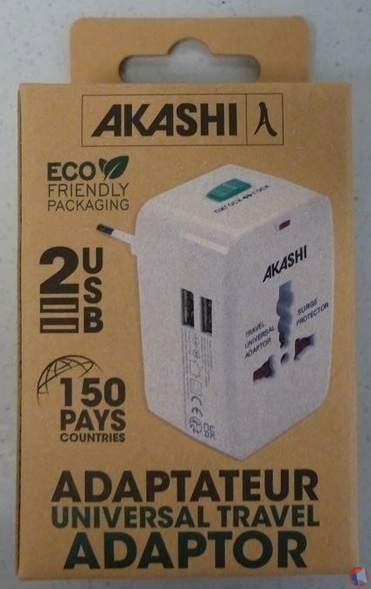 Rappel produit : adaptateur universel de voyage AKASHI
