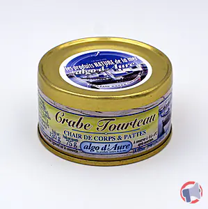 Rappel produit Crabe tourteau , chair de corps et pattes 130 g Algo d'Aure