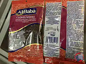 Rappel produit Cloves Whole Alibaba