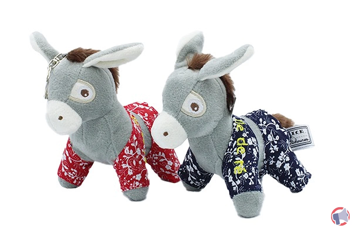 Rappel de la peluche porte-clé 'L'âne Esteban' de la marque Alice & Les Pitchounes