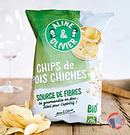 Rappel produit Chips de pois chiche 80g Aline&Olivier (photo numéro 1)