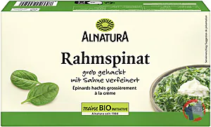 Rappel produit Epinards à la crème bio 450 g alnatura