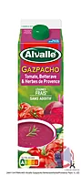 Rappel produit Gazpacho tomate, betterave et herbes de provence, soupe froide de légumes Alvalle
