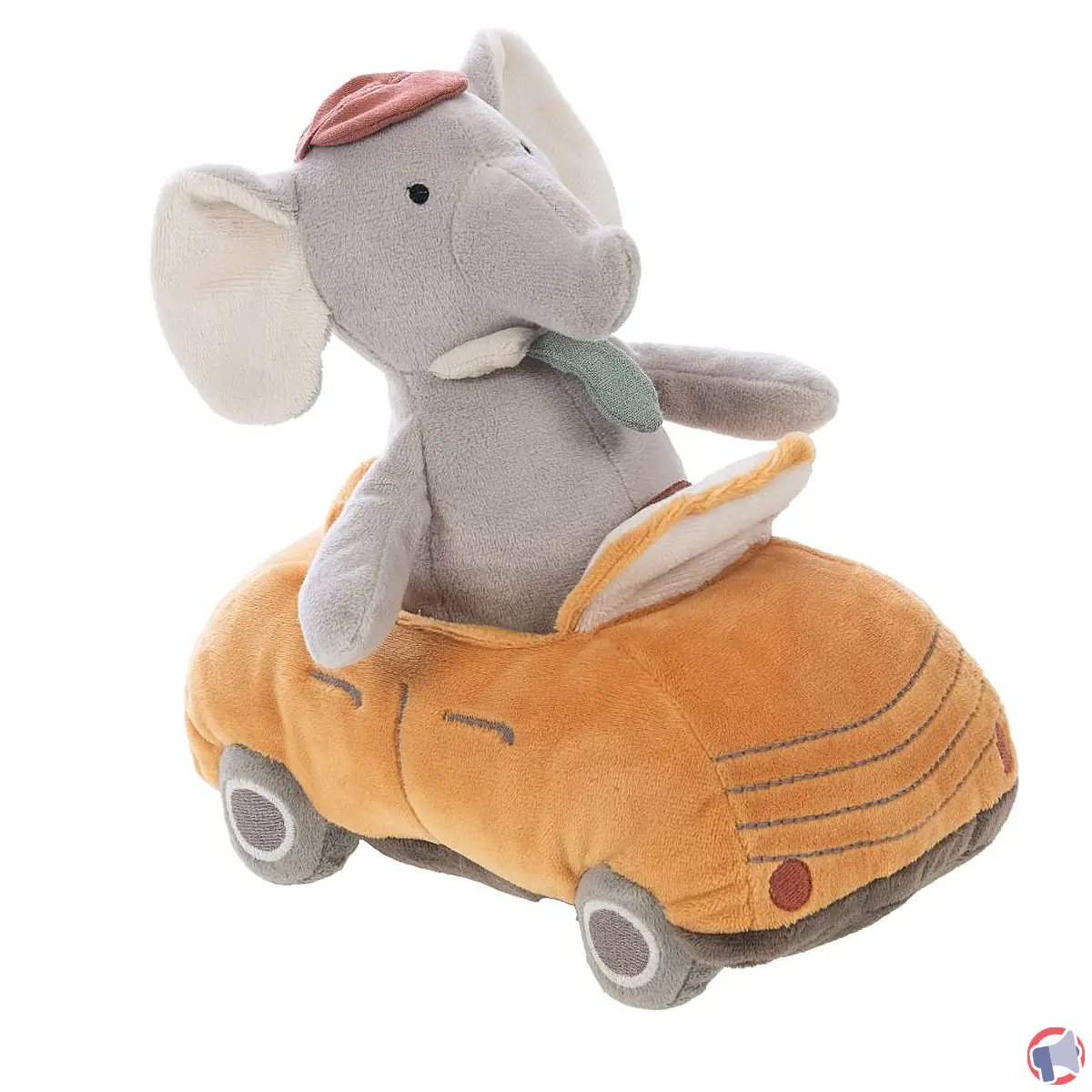 Rappel de produit : peluche Arthur l'éléphant et sa voiture de la marque Amadeus Les Petits