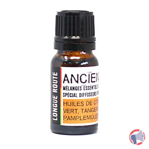 Rappel produit Mélange d'huiles essentielles "Longue route" 10ml - Citron vert, Pamplemousse et Mandarine Ancient Wisdom