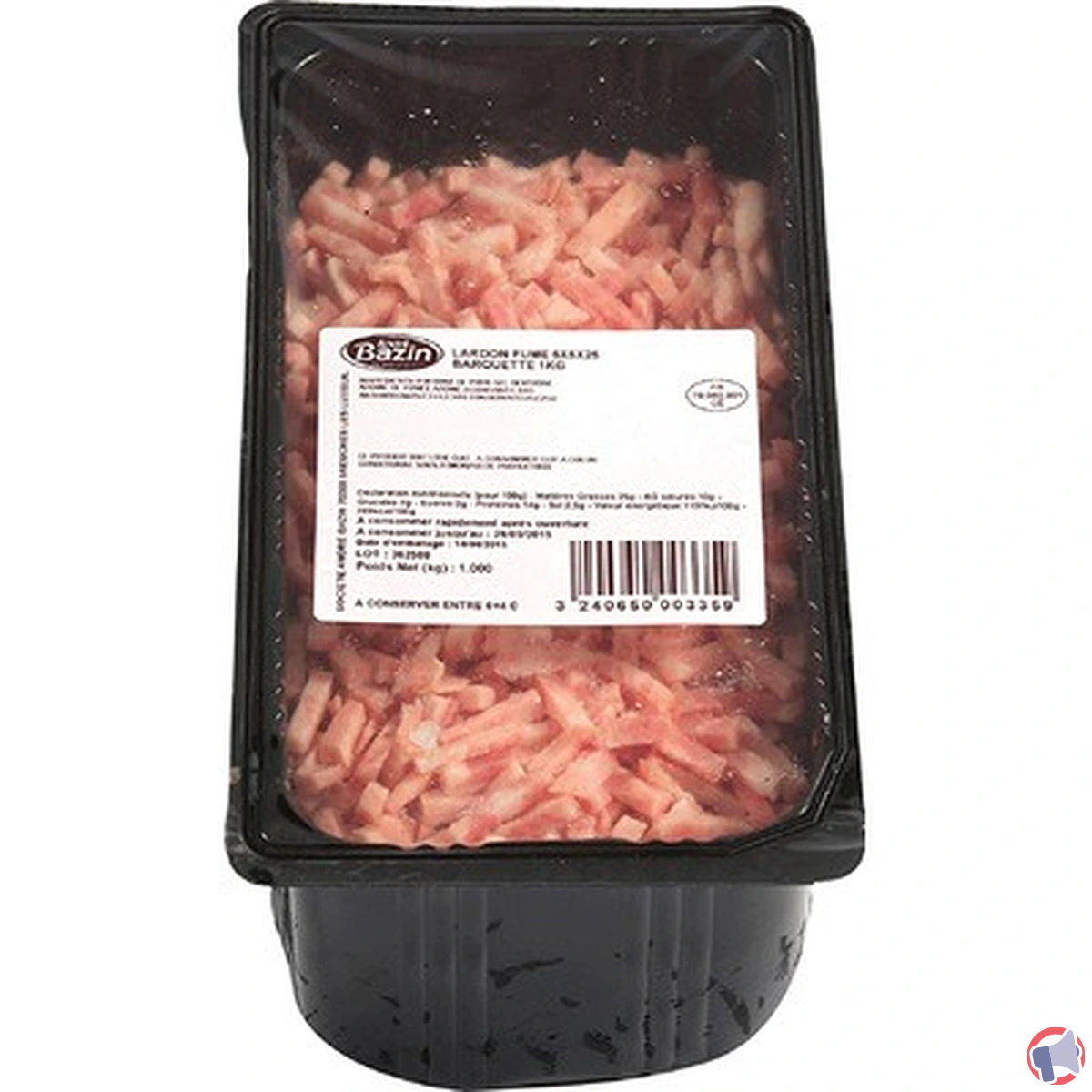 Rappel de produit : lardons fumés de la marque André Bazin