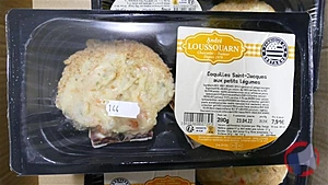 Rappel produit COQUILLES SAINT-JACQUES AUX PETITS LEGUMES ANDRE LOUSSOUARN