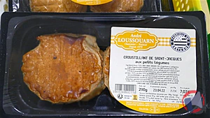 Rappel produit CROUSTILLANT DE SAINT-JACQUES AUX PETITS LEGUMES ANDRE LOUSSOUARN