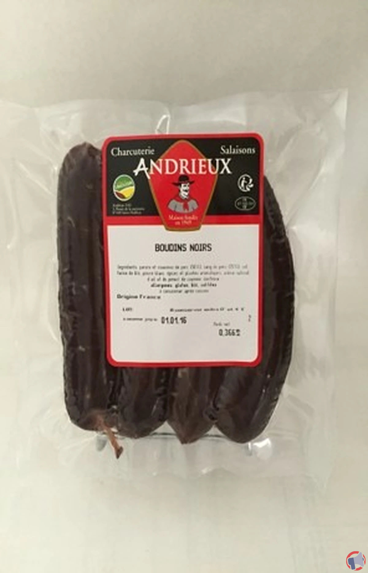Rappel des Andrieux boudins noirs : précautions et informations importantes