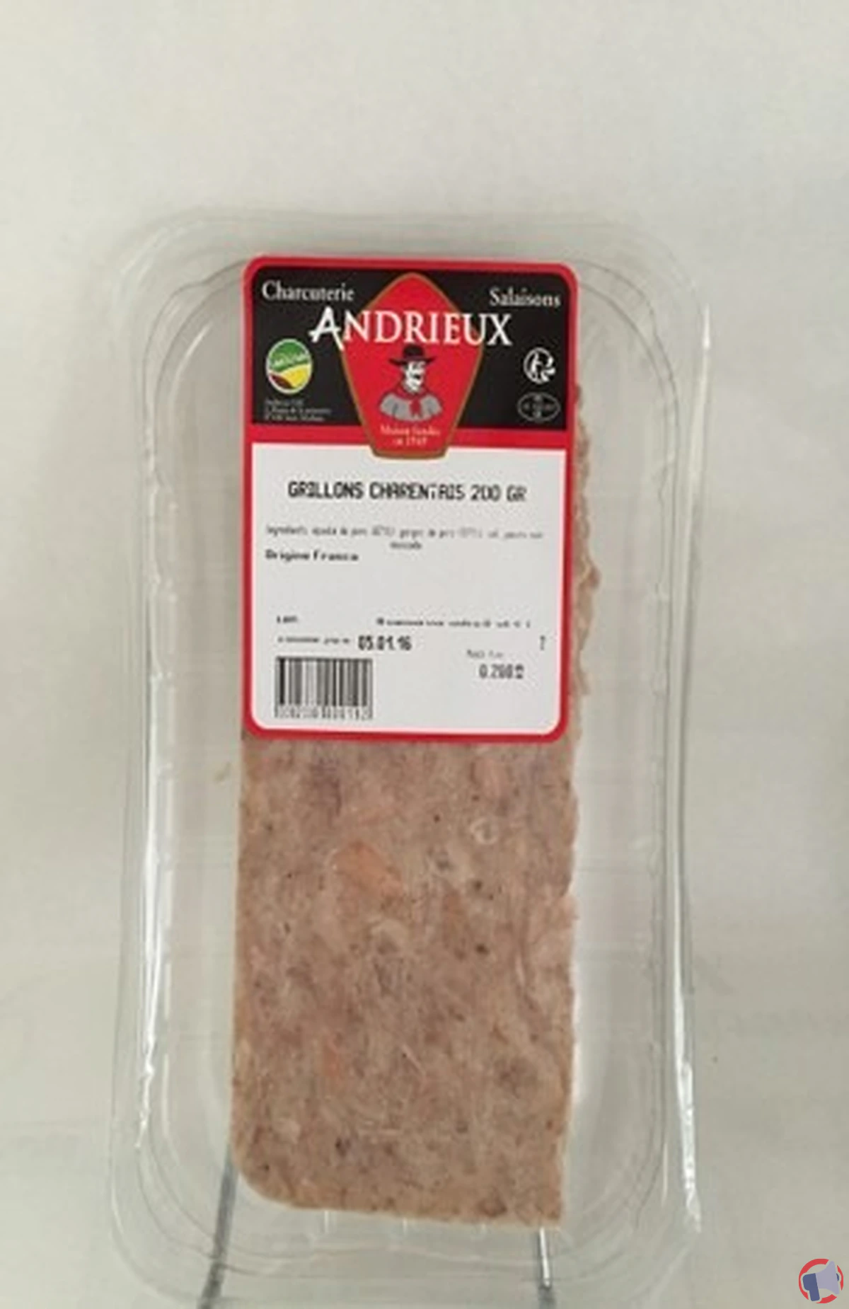 Andrieux grillon charentais 200g : rappel de sécurité alimentaire