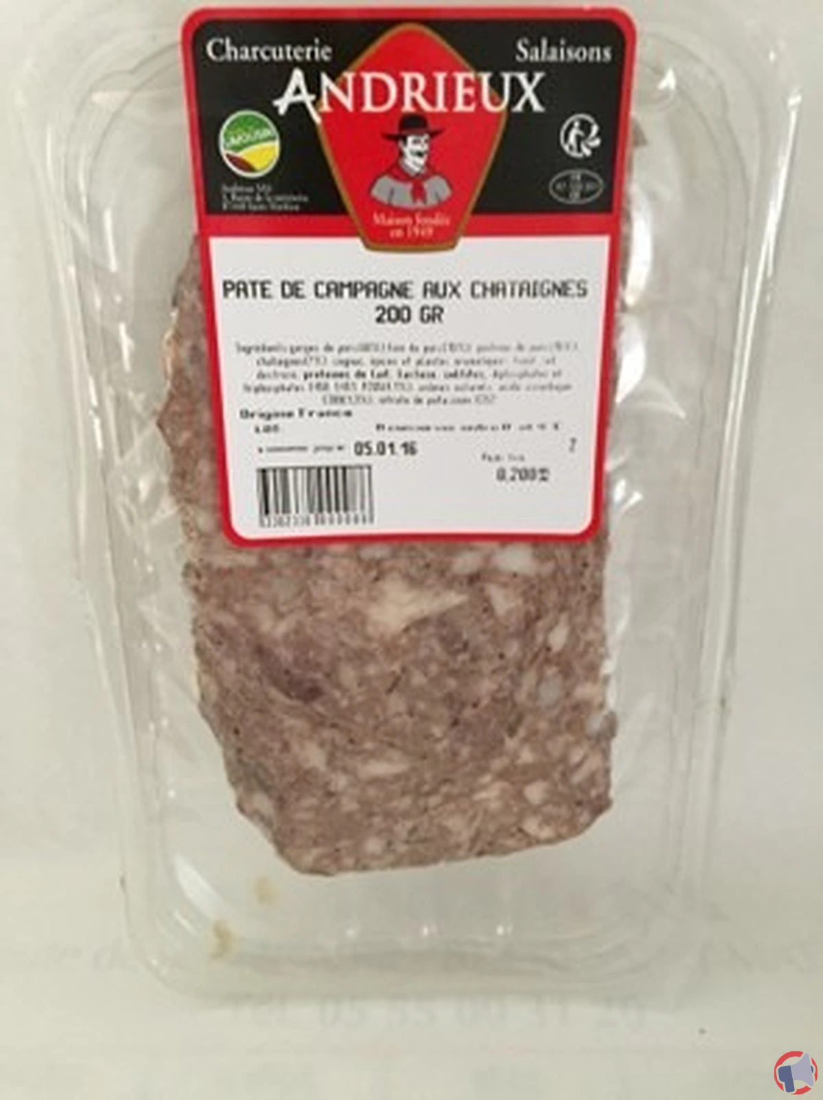 Rappel du produit : Pâte de châtaignes Andrieux 200g – Risques et précautions d’usage