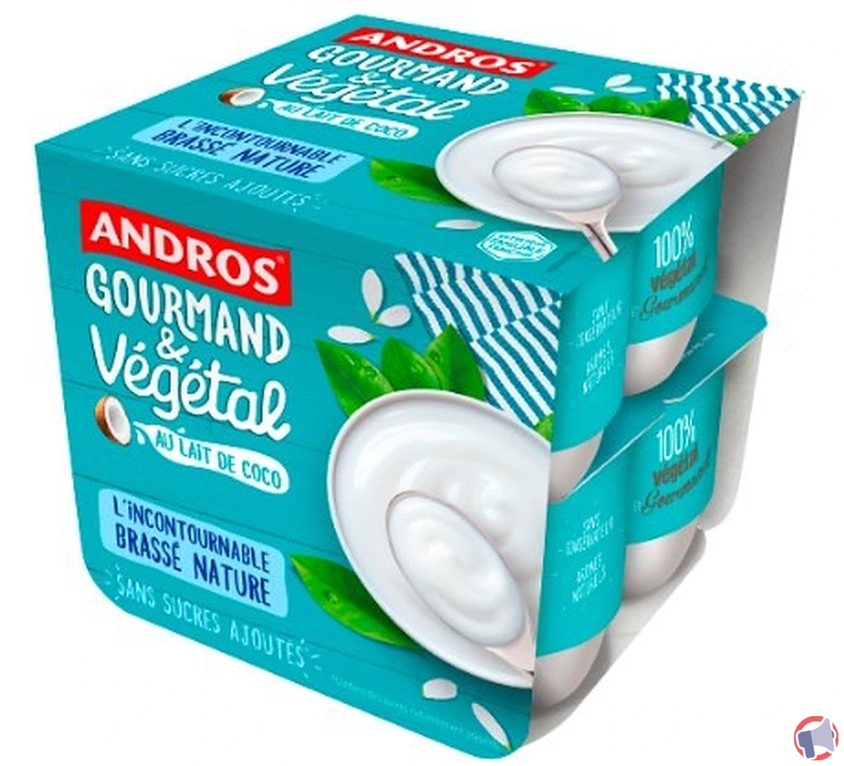 Rappel produit : andros gourmand végétal lincontournable brasse nature