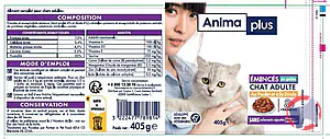 Rappel produit Emincés en gelée Poulet Dinde 405g Anima Plus Anima Plus