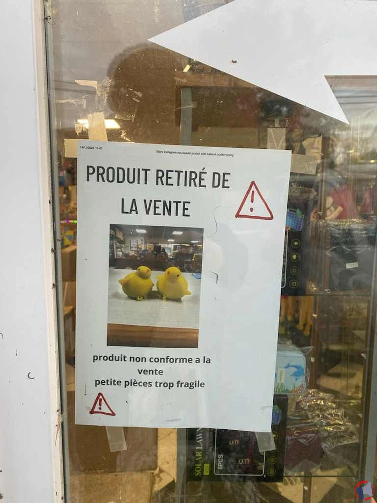 Rappel produit : poussin anti-stress de la marque Animal Word