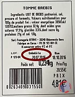 Rappel produit Tomme de chèvre et/ou brebis en Libre service et à la coupe AO, Marmanu, A Pecurella, Fior di Macchia (photo numéro 2)