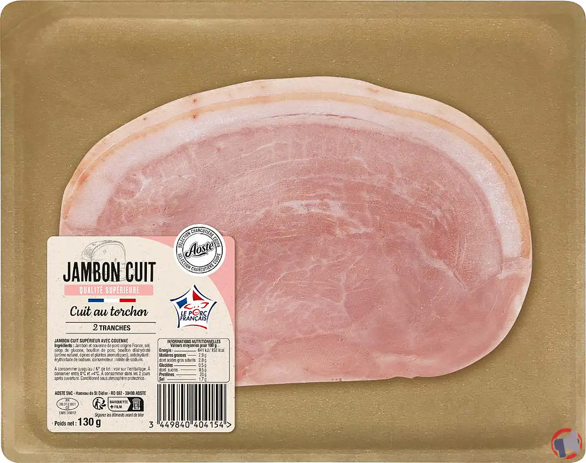Rappel de produit : aoste jambon cuit torchon