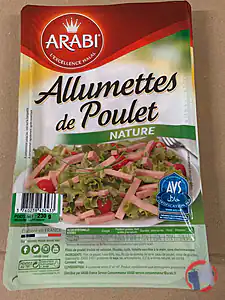 Rappel produit ALLUMETTES DE POULET ARABI