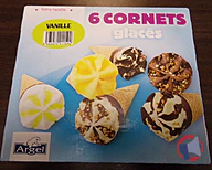 Rappel produit 6 CORNETS GLACES VANILLE ARGEL (photo numéro 1)